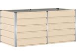 Vidaxl Fioriera Avorio 160 X 80 X 75 Cm Acciaio