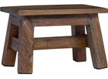 Vidaxl Sgabello Naturale 30 X 20 X 20 Cm Legno Di Mogano
