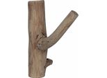 Vidaxl Gancio Marrone 4 X 4 X 14 Cm Legno Massiccio Riciclato