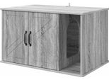 Vidaxl Casetta Per Gatti Grey Sonoma 85 X 55 X 50 Cm Materiale A Base Di Legno