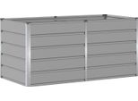 Vidaxl Fioriera Grigio Chiaro 160 X 80 X 75 Cm Acciaio