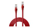 Lindy 45622 S/Ftp Cat6 Kabel, Rot, 1.00M Lsoh, Inkl. Testprotokoll