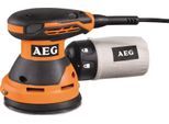 Aeg Ex 125 Es Orange Levigatrice Rotorbitale Elettrica Professionale, 300 Watt, Superficie Di Levigatura 125 Mm, Velocità Variabile, Sistema Di Aspirazione Della Polvere