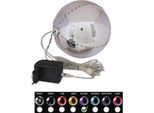 Europalms Palla Di Neve Led 15 Cm, Viola