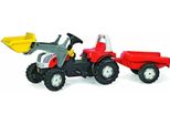 Rolly Toys Trattore Steyr Cvt 6165 Trattore A Pedali Con Rimorchio Da 2,5 A 5 Anni