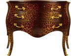 Casa Padrino Cassettiera Barocca In Leopardo Con 3 Cassetti