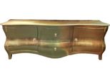 Cassettiera Barocca Lunga / Mobile Tv / Credenza Oro 170 Cm