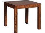 Tavolo Da Pranzo Wohnling Design Quadrato Massiccio 80 X 80 Cm In Legno Massiccio Di Sheesham; WL1.319