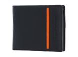 Bruno Banani Pelle Portafoglio Wallet Black / Orange Nero