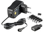 Adattatore Di Rete Universale Ecofriendly 600 Ma 3-12 V Con 8 Spine Dc + 1 Adattatore Usb