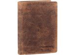 Greenland Nature Pelle Portafoglio Montana KombiböRse Rfid Brown Marrone