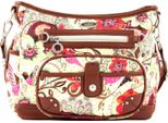 Oilily Borsa A Tracolla Tropical Birds S Shoulder Bag S Cream-White Bianco Multicolore