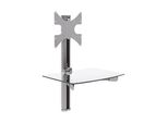 Inline® 23150A Supporto A Parete, Per Tv Fino A 30 Kg E Dvd Fino A 10 Kg, Fino A Circa 81 Cm (32"), Argento"