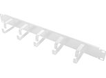 Pannello Di Gestione Cavi Logilink 19" 1U, 5 Staffe In Acciaio, Grigio"