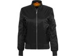 Urban Classics Donna - Basic Bomber Jacke Schwarz - L
