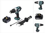 Makita Dhp 458 F1 Trapano Avvitatore Con Percussione A Batteria 18V + 1X Batteria 3,0 Ah - Senza Caricatore