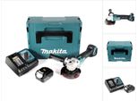 Makita Dga 504 RF1J 18 V Smerigliatrice Angolare Brushless A Batteria 125 Mm In Valigetta Makpac + 1X Batteria 3,0 Ah + Caricatore