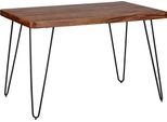 Wohnling Tavolo Da Pranzo In Legno Massiccio Di Sheesham 120 X 80 X 76 Cm Tavolo Da Cucina Massiccio WL1.501