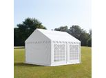 Toolport Tendone Per Feste 3X4 M Pvc Ritardante Di Fiamma - Bianco 100% Impermeabile Tendone Da Esterno Tenda Party