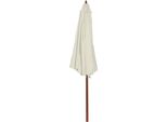 Vidaxl Ombrellone 300X258 Cm Bianco Sabbia