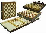 Hot Games Scacchi Dama Backgammon Scatola Da Gioco In Legno 29X29Cm Classico