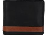 Fossil Pelle Portafoglio Quinn Coin Pocket Bifold Black Nero