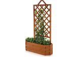 Pergola Con Fioriera Griglia Rampicante Griglia Per Rose Supporto Rampicante Cassetta Rampicante Rose Marroni