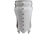 Casa Padrino Cassettone Barocco Bianco 131 X 68 X 46 Cm - Stile Antico