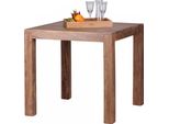 Tavolo Da Pranzo Wohnling Design Quadrato Massiccio 80 X 80 Cm In Legno Massiccio Di Acacia; WL1.441