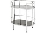 Casa Padrino Carrello Bar In Acciaio Inox E Vetro 70 X 43 X H. 81 Cm - Mobili Per Hotel E Ristoranti