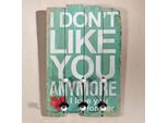 Appendiabiti Da Parete 40X60 Cm I Don't Like You 3 Ganci Appendiabiti Pannello Da Ingresso Decorazione In Legno