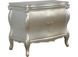 Casa Padrino Cassettiera Barocca Vienna Argento Mobile 95 Cm