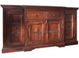 MASSIVMOEBEL24 | Credenza In Legno Di Acacia 160X45X85 Nougat Laccato Oxford #902