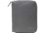 Esquire Portafoglio Duo Zip Around Wallet Black Nero