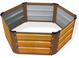 Letto Rialzato In Metallo Freiburg 125X125X38 Cm Marrone