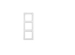 Berker Frame 3FOLD Q.1 Polar White (10136089 Pw Q.1)