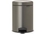 Cestino A Pedale Brabantia Newicon Round Platinum