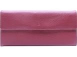 Esquire Pelle Portafoglio Deer Ladies Purse Red Rosso Scuro