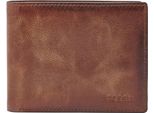 Fossil Portafoglio Derrick Bifold With Flip Id Brown Marrone