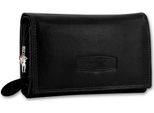 Money Maker Portafoglio Da Cameriere In Vera Pelle Nero Con Protezione Rfid OPJ704S