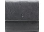 Esquire Pelle Scatola Viennese Deer Wiener Wallet Black Nero