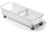 Durable Carrello Rettangolare Per 2 Durabin® 40L , Bianco, 1801622010