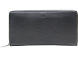 Esquire Portafoglio Deer Zip Around Wallet Black Nero