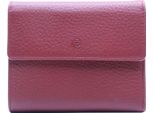 Esquire Pelle Portafoglio Deer Cardsafe Wallet Red Rosso Scuro