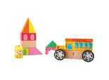 Small Foot 10082 Kit Di Costruzioni In Legno Scuolabus, Colorato, 19 Pezzi (1 Set)