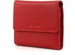 Esquire Pelle Portafoglio Primavera Ladies Wallet Red Rosso Scuro