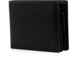 Esquire Pelle Portafoglio Logo Bifold Wallet Black Nero
