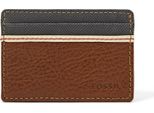 Fossil Pelle Porta Carte Di Credito Elgin Card Case Brown Marrone