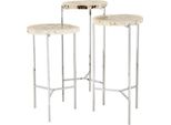 Casa Padrino, Tavolino Di Design Art DéCo Set Di 3 - Set Di Tavolini
