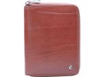 Esquire Portafoglio Toscana Zip Wallet Brown Marrone